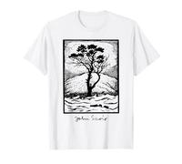 John Savio Sami Art Lapland Tree Night Snow Winter North T-Shirt