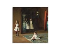 John Singer Sargent Art Poster The Daughters of Edward Darley Boit Picture Print Wall Art Painting Canvas Artworks Idea Room Aesthetic 24x24inch(60x60cm)