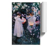 John Singer Sargent Carnation, Lily, Lily, Rose Unframed Print for Living Room Bedroom Home Office Décor, Wall Art Picture, A2 (42 x 59.4 cm)