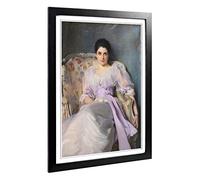 John Singer Sargent Lady Agnew Framed Wall Art Print A2 Black
