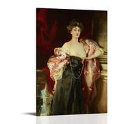 John Singer Sargent - Lady Helen Vincent Viscountess DAbernon Classic Masterpiece Poster Picture Print Wall Art Painting Canvas Artworks Idea Room Aesthetic 08x12inch(20x30cm)