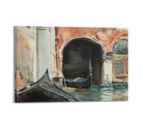 John Singer Sargent Painter's Artwork Venetian Canal Posters Wall Art Bedroom Prints Home Decor Hanging Picture Canvas 24x36inch(60x90cm)
