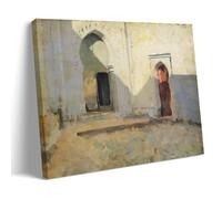 John Singer Sargent Painter's《Courtyard Tetuan Morocco》Art Poster Canvas Wall Art Decorative Bedroom Modern Home Print Picture 16x24inch(40x60cm)