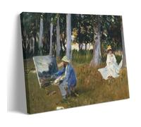 John Singer Sargent Paintings Wall Art Poster Prints Claude Monet Painting by The Edge of A Wood Room Aesthetic Print Art Wall Painting Canvas Modern Bedroom Decor Frame 08x12inch(20x30cm)
