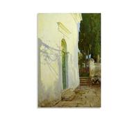 John Singer Sargent Paintings Wall Art Poster Prints Shadows on A Wall in Corfu Wall Art Painting Canvas Gift Living Room Prints Bedroom Decor Artworks Unframe 08x12inch(20x30cm)