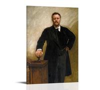John Singer Sargent Paintings Wall Art Poster Prints Theodore Roosevelt Painting On Canvas Wall Art Scroll Picture Print Living Room Walls Decor Homes Frame 20x30inch(50x75cm)