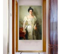 John Singer Sargent Portrait of Mrs. Asher B. Wertheimer, 1898" Canvas Painting Print Poster Picture Home Decoration(80x120cn/Frameless)