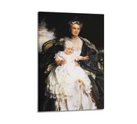 John Singer Sargent Poster Work《Mrs. Henry Phipps And Her Granson Winston (1907)》 Wall Art Picture Painting Canvas Prints Artworks Bedroom Living Room Decor 08x12inch(20x30cm)