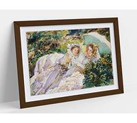 John Singer Sargent, Simplon Pass The Tease Framed Wall Art Print Picture - A2 - Walnut Frame