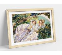 John Singer Sargent, Simplon Pass The Tease Framed Wall Art Print Picture - A3 - Light Oak Frame