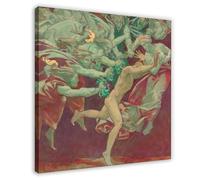 John Singer Sargent,Study for The Museum of Fine Arts, Boston, Murals Orestes And The Furies, Canvas Poster Wall Art Decor Print Picture Paintings for Living Room Bedroom Decoration 28x28inch(70x70cm)