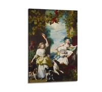 John Singleton Copley Great Works of Art The Three Youngest Daughters of King George Poster Art Print Wall Photo Paint Hanging Picture Family Bedroom Decor 08x12inch(20x30cm)
