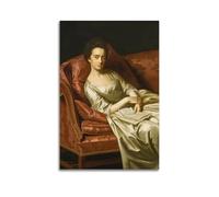 John Singleton Copley Painter's Artwork Portrait of A Lady Posters Wall Art Canvas Living Room Bedroom Decor Artworks 24x36inch(60x90cm)