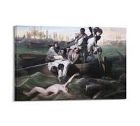 John Singleton Copley Painter's Artwork Watson And The Shark Posters Canvas Room Aesthetic Wall Art Prints Home Modern Decor 12x18inch(30x45cm)