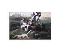 John Singleton Copley Painter's Artwork Watson And The Shark Posters Room Aesthetic Print Art Wall Canvas Modern Bedroom Decor 08x12inch(20x30cm)