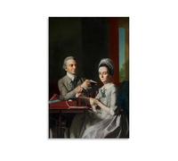 John Singleton Copley Painting Works (Mifflin And His Wife Sarah Morris Art Poster Canvas And Wall Art Picture Print Modern Family Bedroom Decors 20x30inch(50x75cm)