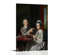 John Singleton Copley Painting Works (Mifflin And His Wife Sarah Morris Art Poster Picture Canvas Wall Paint Arts Decor Modern Home Artworks 16x24inch(40x60cm)