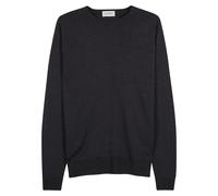 John Smedley Lundy Charcoal Fine-knit Wool Jumper, Jumper, Grey - M