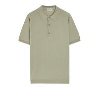 John Smedley Macloud Merino Wool Polo Shirt - Olive - L