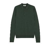 John Smedley Mens Belpers Polo Shirt Highland Green HIGHLAND GREEN XL
