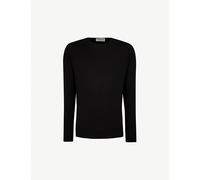 John Smedley Mens John Smedley Lundy Crewneck Wool Jumper Black S