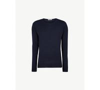 John Smedley Mens John Smedley Lundy Crewneck Wool Jumper Midnight S