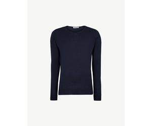 John Smedley Mens John Smedley Lundy Crewneck Wool Jumper Midnight XL