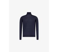 John Smedley Mens John Smedley Roll-Neck Merino-Wool Jumper Midnight 2XL
