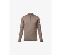 John Smedley Mens John Smedley Tapton Half-Zip Long-Sleeve Wool Jumper Mushroom 2XL