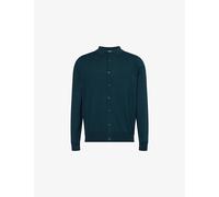 John Smedley Mens John Smedley Tibor Button-Down Cotton Knitted Shirt Richardson Green L