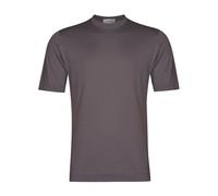 John Smedley Mens Lorca Sea Island Cotton T Shirt, Cobble Grey Tee COBBLE GREY XL