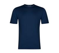 John Smedley Mens Lorca Sea Island Cotton T Shirt, Indigo Blue Tee INDIGO M