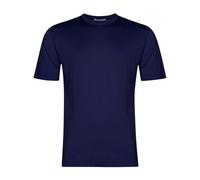 John Smedley Mens Lorca Sea Island Cotton T Shirt, Marine Blue Tee MARINE BLUE L