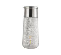 John Smith Titanium Water Bottle Insulated Water Bottle Double Wall Vacuum Cup Keeps Hot or Cold 420 ml 272g (Silver)