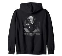 John Stuart Mill Liberty And Justice Philosophy Zip Hoodie