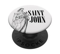 John the Apostle Beloved Saint Catholic Vintage Art PopSockets Adhesive PopGrip