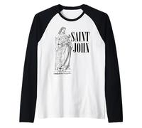 John the Apostle Beloved Saint Catholic Vintage Art Raglan Baseball Tee