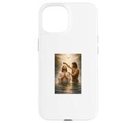 John the Baptist Baptizing Jesus Sacred Biblical Moment Case for iPhone 15