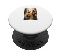 John the Baptist Baptizing Jesus Sacred Biblical Moment PopSockets Adhesive PopGrip