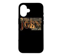 John the Baptist Luke 1:60 Catholic Bible Quotes St Saint Case for iPhone 16