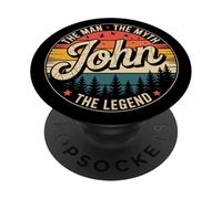 John The Man The Myth The Legend Vintage 90's PopSockets Adhesive PopGrip