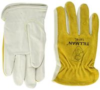 John Tillman 1414 Top Grain/Split Cowhide Drivers Gloves - Large (1414L), Multicoloured