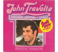 JOHN TRAVOLTA - JOHN TRAVOLTA. GREASED LIGHTIN' / SANDY. RARE 1978 13 TRACK IMPORT BLUE VINYL LP (NOT CD)