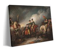John Trumbull Works《The Surrender of The Hessian Troops at The Battle of Trenton》Printing Posters Family Aesthetic Wall Hanging Art Printed Photo Paint for Bedroom Decoration 08x12inch(20x30cm)
