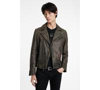 John Varvatos Alice Cooper Leather Biker Ash size 46 | Leather Jackets Outlet | Men 46