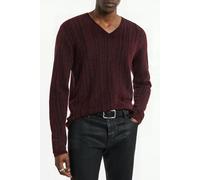 John Varvatos Bandera Regular Fit V Neck Merlot size M | Sweaters Outlet | Men M