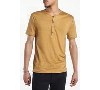 John Varvatos Bleecker Regular Fit Ss Brown Sugar size XS | Basic T-Shirts Outlet | Men | Brown XS