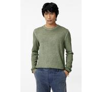John Varvatos Camden Organic Mesh Stitch Crew W Cold D Light Olive size XXL | Sweaters Outlet | Men | Green XXL