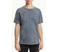 John Varvatos Ethan Ss Ctn Henley W Psein Chroma Wash Seal Grey size XS | Basic T-Shirts Outlet | Men | Gray XS