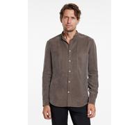 John Varvatos Hanover Shirt - Slim Fit Shirt With Band Old Bark size L | Casual Shirts Outlet | Men | White L